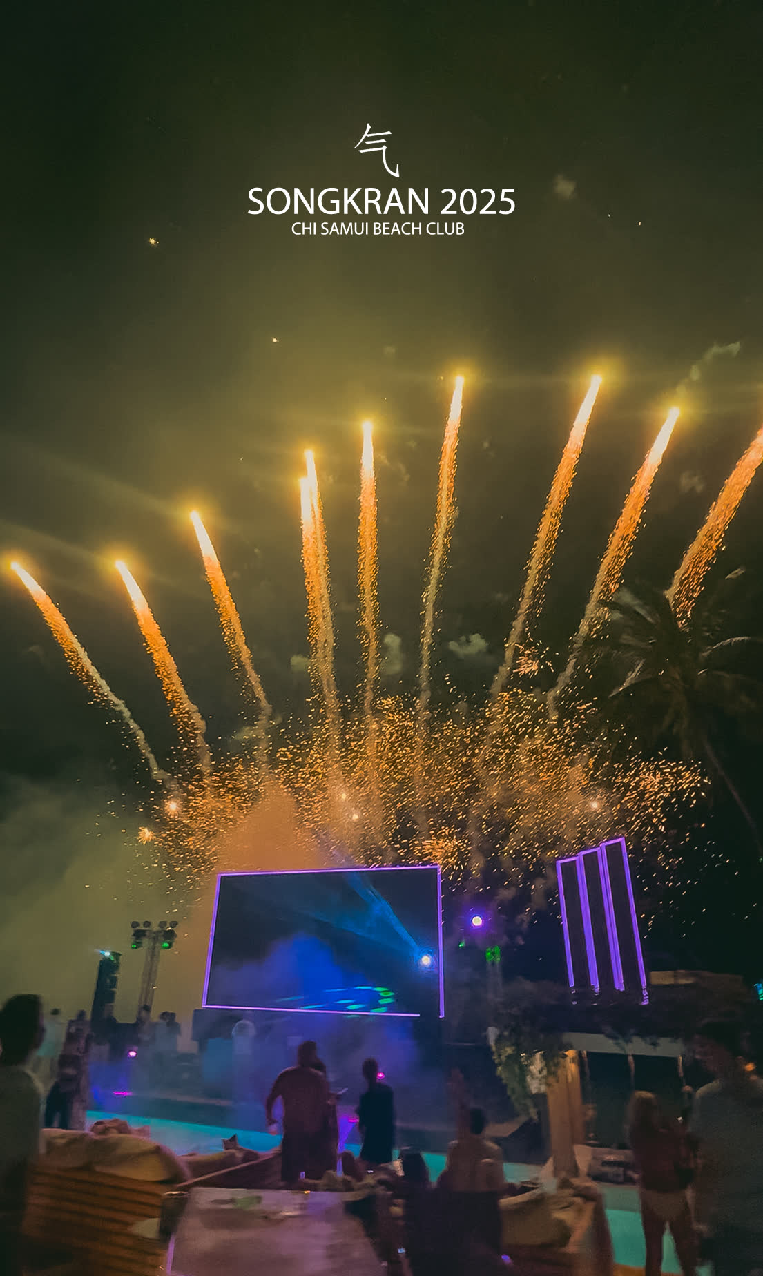 Fireworks over the bay